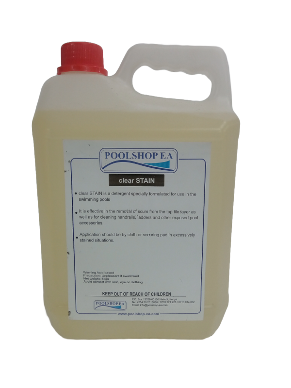 clear stain pool detergent