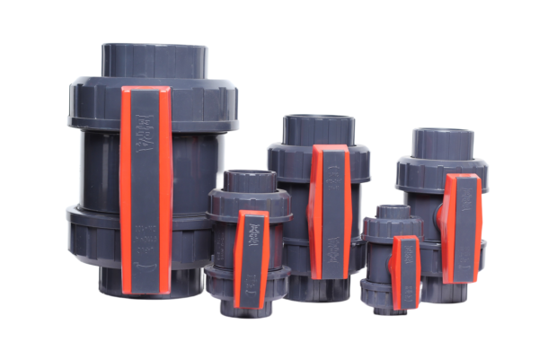 PVC Union type ballvalves